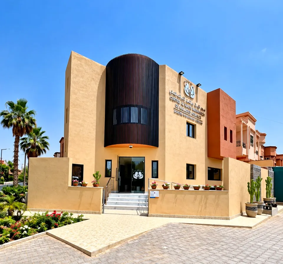 Façade du Centre Al Hayat Marrakech à Targa